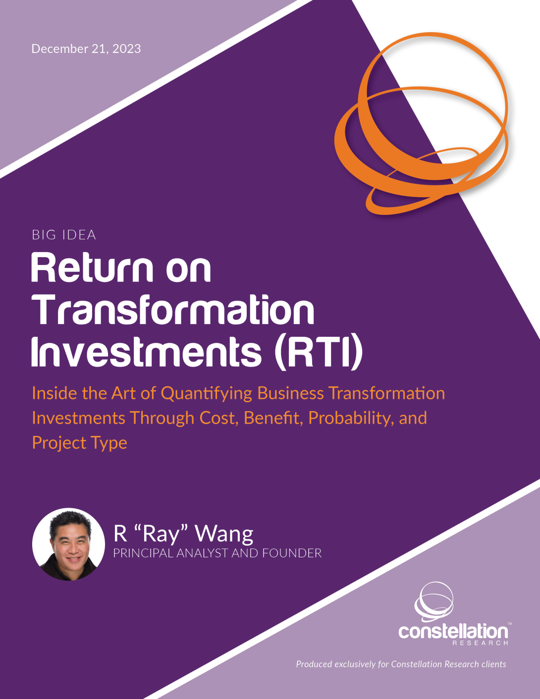 Big Idea Return on Transformation Investments RTI