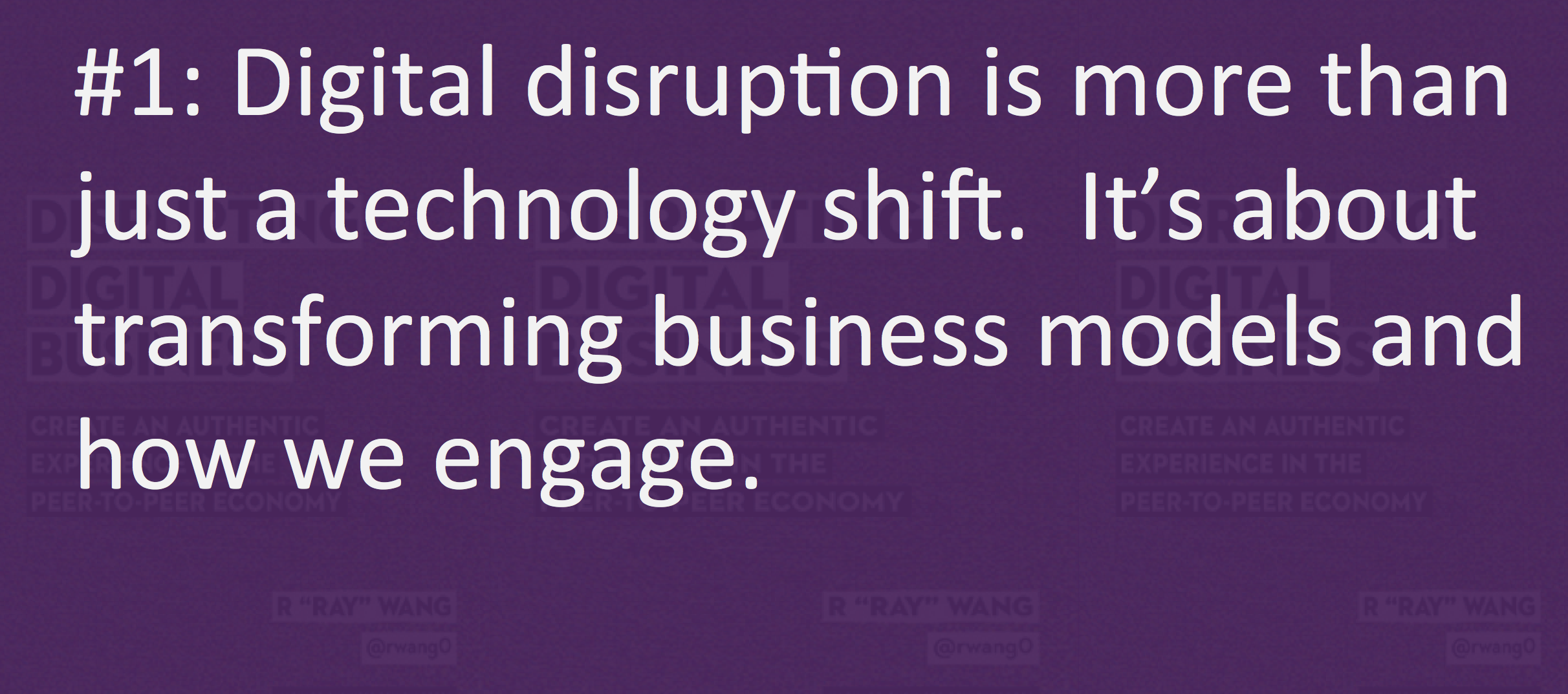 Lesson 1 From Disrupting Digital Business