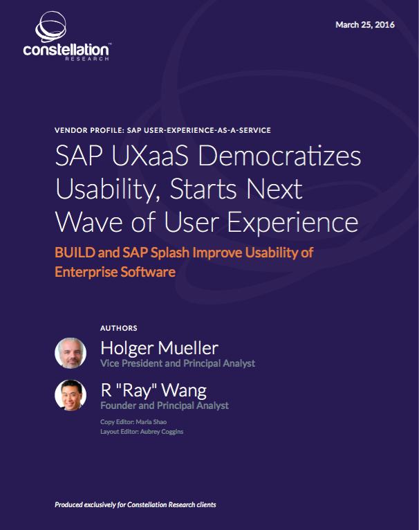 SAP UXaaS Vendor Profile Hmueller Cover